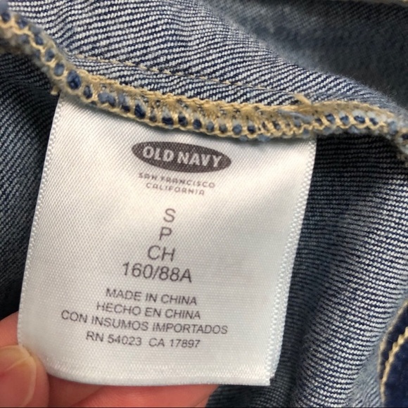 Old Navy Denim Jacket Cropped Small Pockets - Picture 8 of 8
